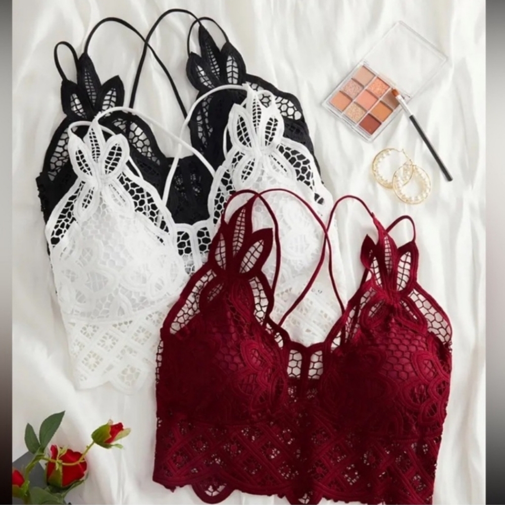Sexy Lace Crisscross Bralette( 1 Bralette)